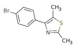 eMolecules​&nbsp;397283-49-7 | 4-(4-Bromophenyl)-2,5-dimethylthiazole | Combi-Blocks | MFCD01021041 | 268.170 | C11H10BrNS | 98.000 | Cc1nc(c(C)s1)-c1ccc(Br)cc1 | 1g | 205410219