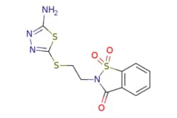 eMolecules​&nbsp;2-(2-[(5-Amino-1,3,4-thiadiazol-2-yl)thio]ethyl)-1,2-benzisothiazol-3(2H)-one 1,1-dioxide | 823831-07-8 | MFCD05999019 | 1g