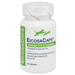 Med Vet International EicosaCaps Omega 3 & 6 Capsules, < 40 lbs., 60ct,