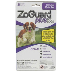 Med Vet International&nbsp;Zoguard Plus For Dogs, 23-44Lb, 3 Pack