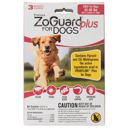 Med Vet International&nbsp;Zoguard For Dogs, 45-88Lb, 3 Pack
