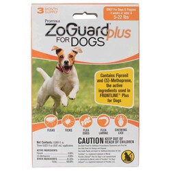 Med Vet International ZoGuard Plus for Dogs, 5-22 lbs., 3/pk., Quantity: