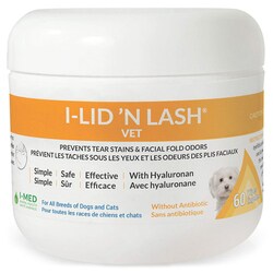 Med Vet International&nbsp;I Lid 'n Lash. Hygiene. Vet Wipes, 60 Count