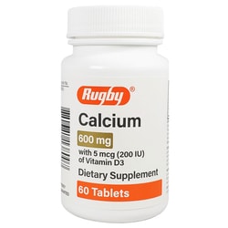 Med Vet International&nbsp;Calcium W/ Vitamin D-3, 600mg, 60 Tablets, 24/Case
