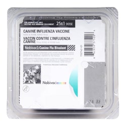 Med Vet International Nobivac Canine Flu Bivalent, 25X1 Dose Tray, Quantity: