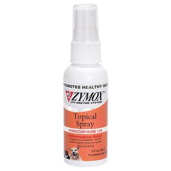 Med Vet International Zymox Topical Spray with Hydrocotisone 1%, 2oz, Quantity: