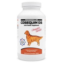 Med Vet International Cosequin Chewable Tablets Double Strength, 500mg Glucosamine Hydrochloride, 250 tablets
