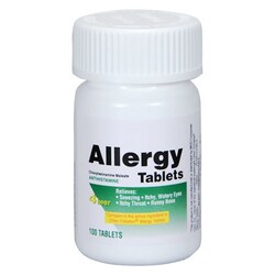 Med Vet International Chlorpheniramine 4mg, 100 Tablets, Quantity: Each
