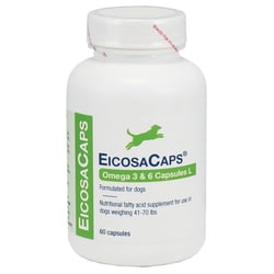 Med Vet International EicosaCaps Omega 3 & 6 Capsules, 41-70 lbs., 60ct,