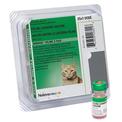 Med Vet International Nobivac Feline 2-FELV Vaccine, 25X1 Dose Tray, Quantity: