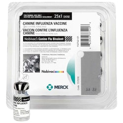 Med Vet International Nobivac Canine Vaccine H3N8 25X1 Dose Tray, Quantity:
