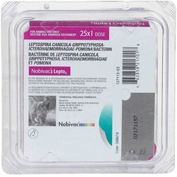 Med Vet International Nobivac Canine Vaccine LEPTO4, 25x1 Dose Tray, Quantity: