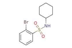eMolecules​&nbsp;951883-95-7 | 2-Bromo-N-cyclohexylbenzenesulfonamide | Combi-Blocks | MFCD09800965 | 318.230 | C12H16BrNO2S | 97.000 | Brc1ccccc1S(=O)(=O)NC1CCCCC1 | 1g | 117532354