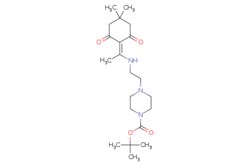 eMolecules​ 1-BOC-4-[2-[[1-(4,4-dimethyl-2,6-dioxocyclohexylidene)ethyl]amino]ethyl]piperazine