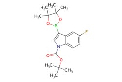 eMolecules​ TERT-BUTYL 5-FLUORO-3-(4,4,5,5-TETRAMETHYL-1,3,2-DIOXABOROLAN-2-YL)-1H-INDOLE-1-CARBOXYLATE