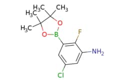 eMolecules​ 5-CHLORO-2-FLUORO-3-(4,4,5,5-TETRAMETHYL-1,3,2-DIOXABOROLAN-2-YL)ANILINE