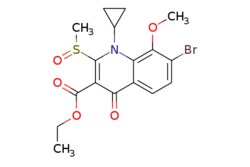 eMolecules​ 846563-99-3 | ETHYL 7-BROMO-1-CYCLOPROPYL-8-METHOXY-2-(METHYLSULFINYL)-4-OXO-1,4-DIHYDROQUINOLINE-3-CARBOXYLATE