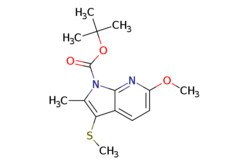 eMolecules​ 2225878-47-5 | TERT-BUTYL 6-METHOXY-2-METHYL-3-(METHYLTHIO)-1H-PYRROLO[2,3-B]PYRIDINE-1-CARBOXYLATE