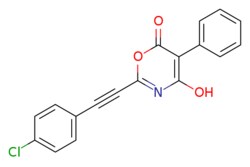 eMolecules​ 2-((4-CHLOROPHENYL)ETHYNYL)-4-HYDROXY-5-PHENYL-6H-1,3-OXAZIN-6-ONE