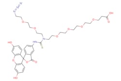 eMolecules​ N-(Azido-PEG2)-N-Fluorescein-PEG4-acid | 2086689-06-5 | MFCD30723264
