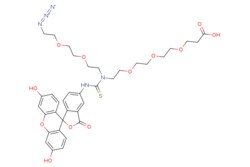 eMolecules​ N-(Azido-PEG2)-N-Fluorescein-PEG3-acid | 2086689-04-3 | MFCD30723265