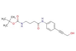 eMolecules​ tert-butyl 3-(4-(3-hydroxyprop-1-ynyl)phenylcarbamoyl)propylcarbamate