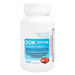 Med Vet International Docusate Sodium 100mg, 100 Sofgel Capsules, Quantity: