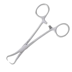 Med Vet International Economy Backhaus Towel Clamp, 5.5in