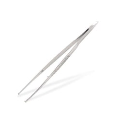 Med Vet International Iris Tissue Forceps, 4 in, Straight, 1x2 Teeth