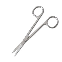 Med Vet International Iris Scissors, 4 1/2", Straight, Economy, Each, Quantity: