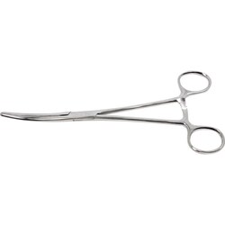 Med Vet International 8" Economy Rochester-Carmalt Forceps, Curved, Satin