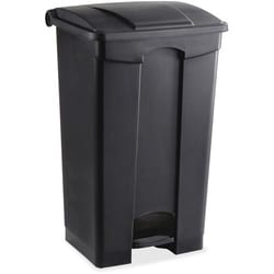 Enterprise Technology Solutions Safco Trash Receptacle,Step-On,23 Gal,19-3/4"x16-1/4"x32-1/4",BK,