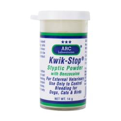 Med Vet International Kwik-Stop Styptic Powder, 0.5oz, 14gm, Each, Quantity: