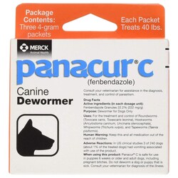 Med Vet International Panacur C Canine Dewormer, (3) 4gm Packets Per Box,