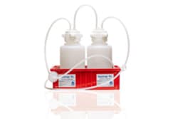 Foxx Life Sciences Vactrap™ Round XL, 4L + 4L, PP, RED BIN, 1/4