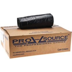 MSC&nbsp;PRO-SOURCE Trash Bags, 30 gal, 1.1 mil, Black, 200/Pack