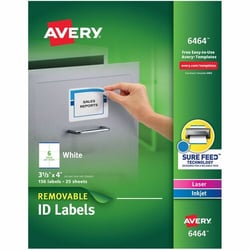 Enterprise Technology Solutions&nbsp;Avery  Laser/Inkjet Labels,Removable, 3-1/3