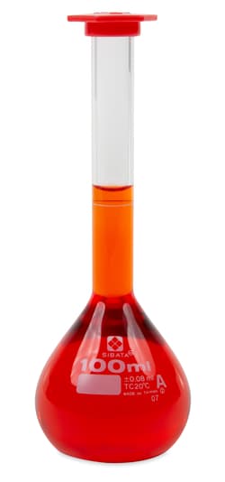 Vee Gee&nbsp;Volumetric Flask, Class A, Snap Cap, 100 mL