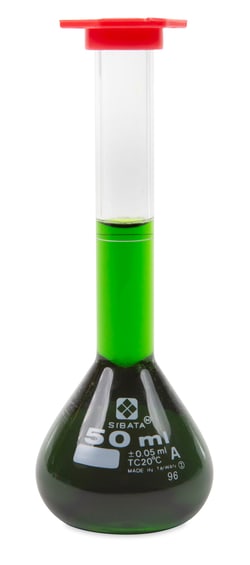 Vee Gee&nbsp;Volumetric Flask, Class A, Snap Cap, 50 mL