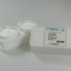 Tisch Scientific Polypropylene Membrane Filters, 0.45um, 25mm, Nonsterile, 200 per pack