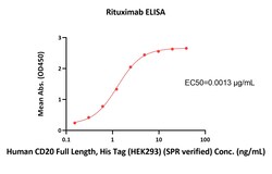 ACROBiosystems Rituximab (CD0-M36) is expressed from human 293 cells (HEK293).,