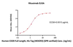 ACROBiosystems Rituximab (CD0-M36) is expressed from human 293 cells (HEK293).,