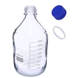 Microsolv Technology Corporation&nbsp;Bottle, Mobile Phase Reservoir, Glass, Clear, 2L, Screw Top, GL45 Threads. 1 EA.