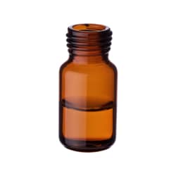 Microsolv Technology Corporation Vials, Headspace, Screw Top, Glass. Amber, 10ml, 18mm precision threads, 22.5x46mm outer dimensions, Rounded Bottom. CTC Compliant. 1000/CS.