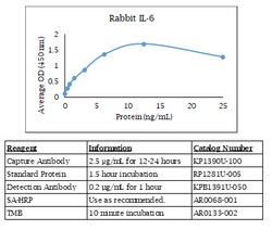 Kingfisher Biotech Inc Rabbit IL-6 ELISA - Less than or equal to 20 plates