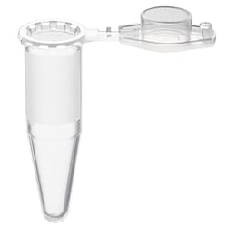Alkali Scientific&nbsp;Microcentrifuge Tube, 1.5mL, Clear, Conical, Lock Cap, Sterile, 500/pk, 5000/cs