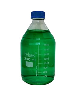 Alkali Scientific ASI™ Media Storage Bottle, 2000mL with Standard (GL45) Yellow Cap, 5/cs