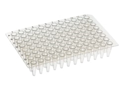 Alkali Scientific&nbsp;ProCycle&trade; Standard PCR Plates, Non-Skirted, 96 x 0.2ml Well, BLACK PRINTED Alphanumerics, A12 cut corner, 10/Pk