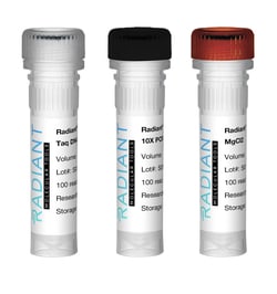 Alkali Scientific&nbsp;Radiant&trade; Taq DNA Polymerase, 5u/µl, 500 units w/ separate tube 10X PCR buffer and MgCl2