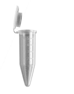 Alkali Scientific 5mL Centrifuge Tubes, Snap Cap, STERILE, RNase, DNase